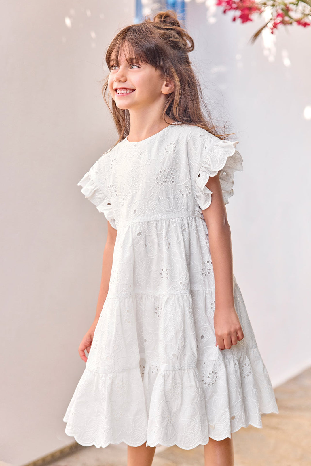 Tartine et Chocolate Eyelet Embroidery Dress