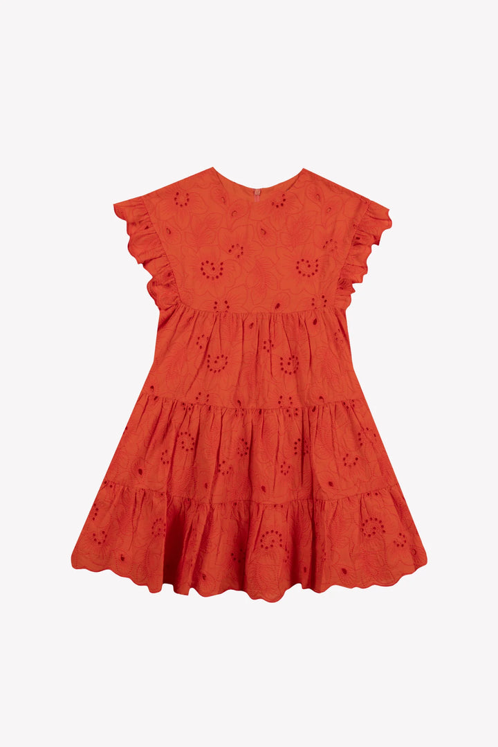 Tartine et Chocolate Eyelet Embroidery Dress