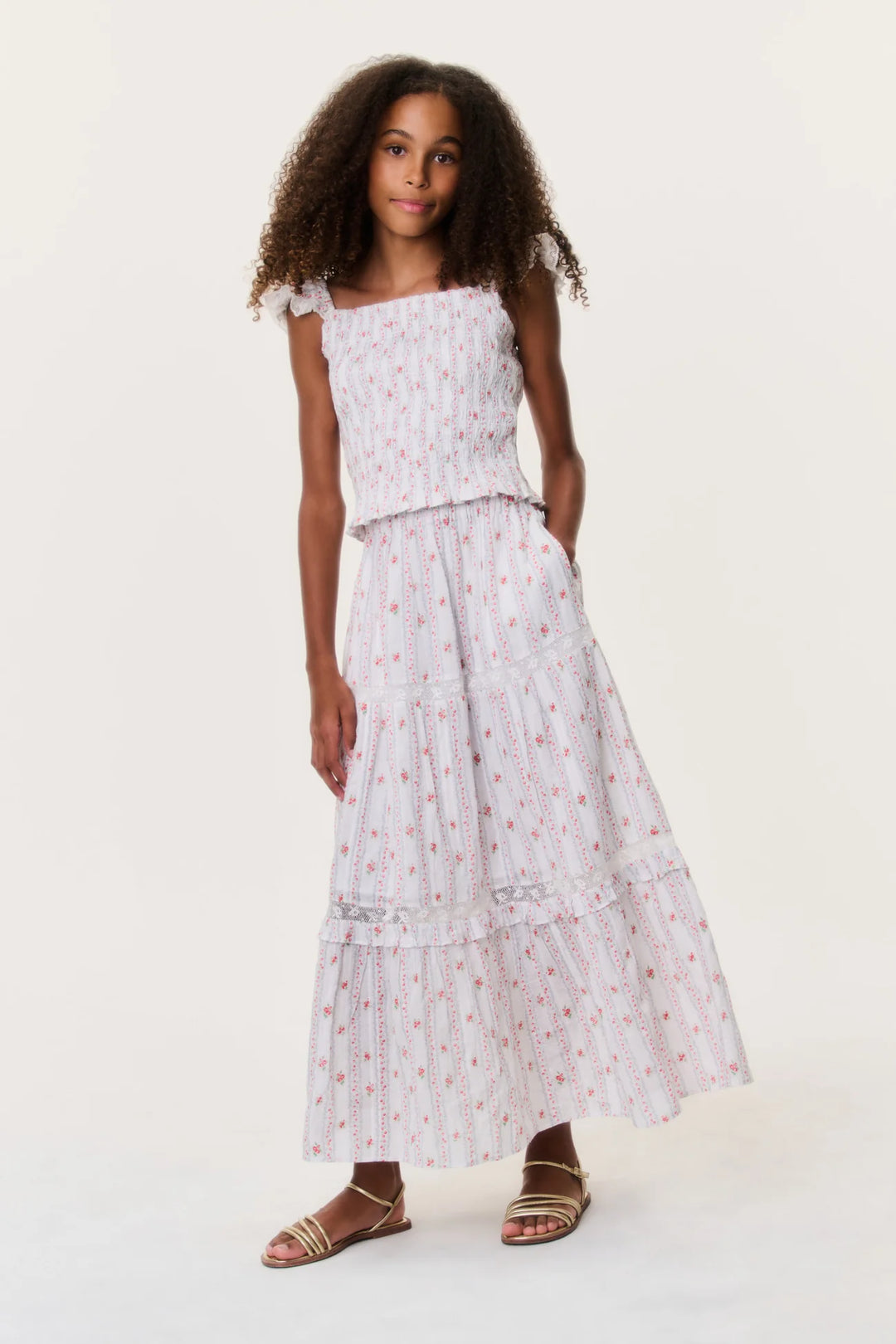 Love Shack Fancy Colina Tween Skirt
