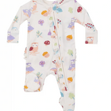 Angel Dear Cute Owls - 2 Way Ruffle Zipper Footie