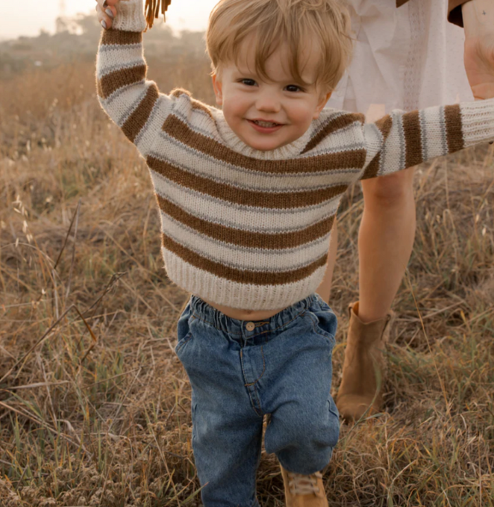 Rylee + Cru ASPEN SWEATER || SADDLE STRIPE Skipper & Scout 