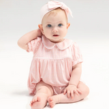 Angel Dear Mini Gingham Classic Puff Sleeve Baby Doll Bubble