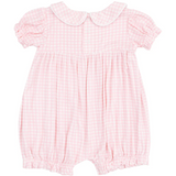 Angel Dear Mini Gingham Classic Puff Sleeve Baby Doll Bubble