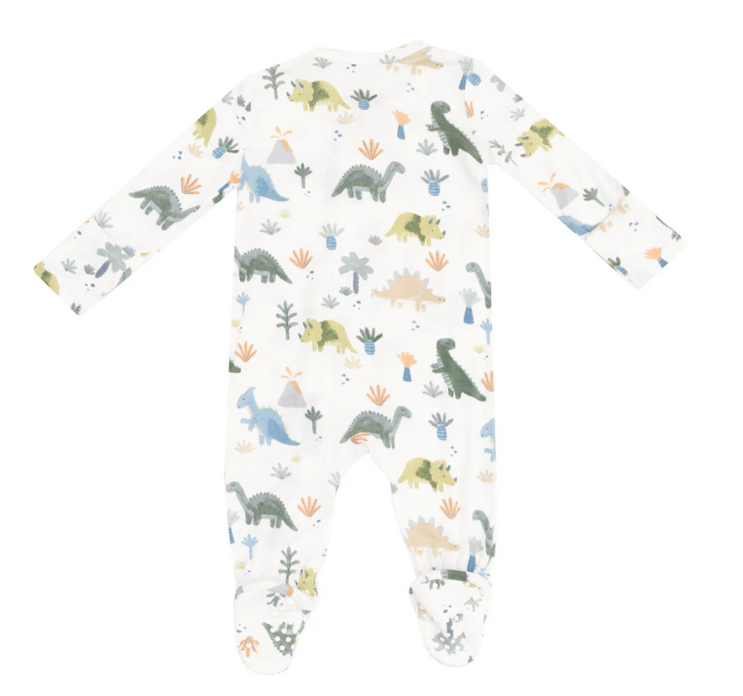 Angel Dear Soft Dinos 2 Way Zipper Footie Skipper & Scout 