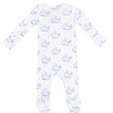 Angel Dear Bubbly Whale Ribbed 2 Way Zipper Footie