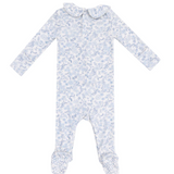 Angel Dear Calico Floral Smocked Peter Pan Footie