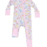 Angel Dear Viola Floral 2 Way Zipper Romper