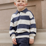 Rylee + Cru Rugby Stripe Polo