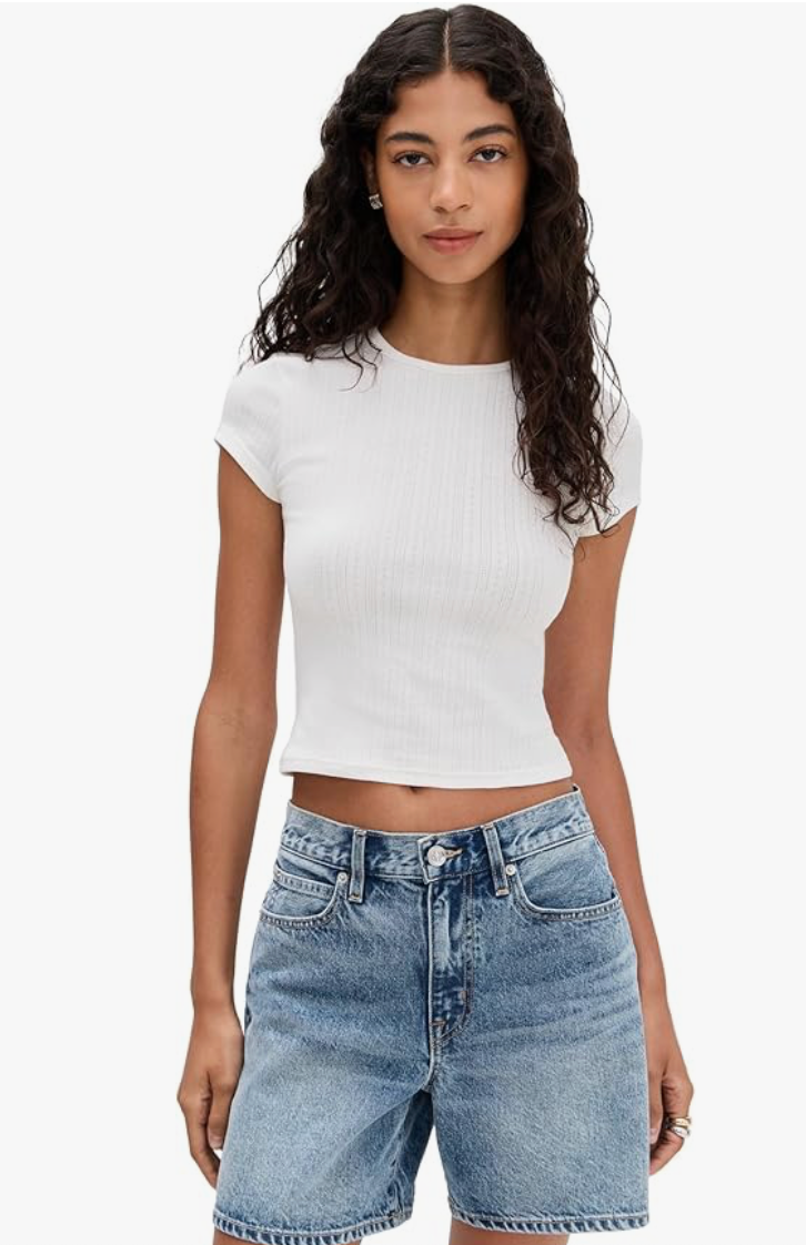 Free People Wait a Minute Baby Tee Skipper & Scout 
