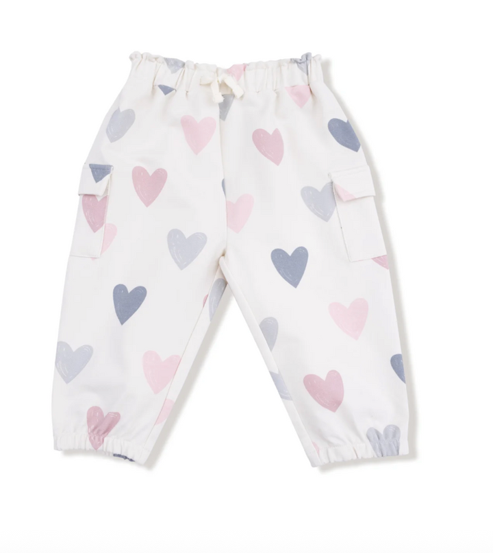 Angel Dear Hearts Ruffle Sweatshirt/Cargo Pant SET Skipper & Scout 