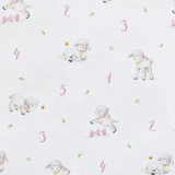 Baby Club Chic Counting Baby Sheep Ruffle Footie