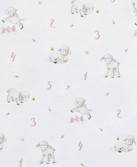 Baby Club Chic Counting Baby Sheep Ruffle Footie Skipper & Scout 