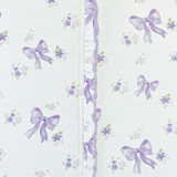 Baby Club Chic Bows Printed Ruffle Zip Footie