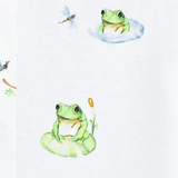 Baby Club Chic Baby Frog Zip Footie Printed