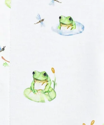 Baby Club Chic Baby Frog Zip Footie Printed Skipper & Scout 