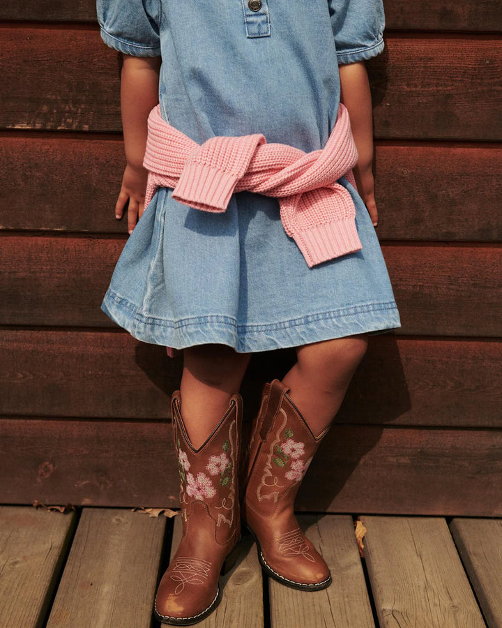 Copenhagen Colors Limited Cowboy Boot High  - Flower
