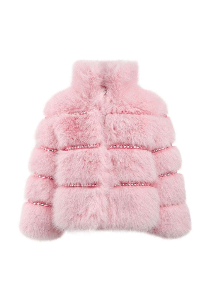 Lola & The Boys Gem Faux Fur Coat Skipper & Scout 