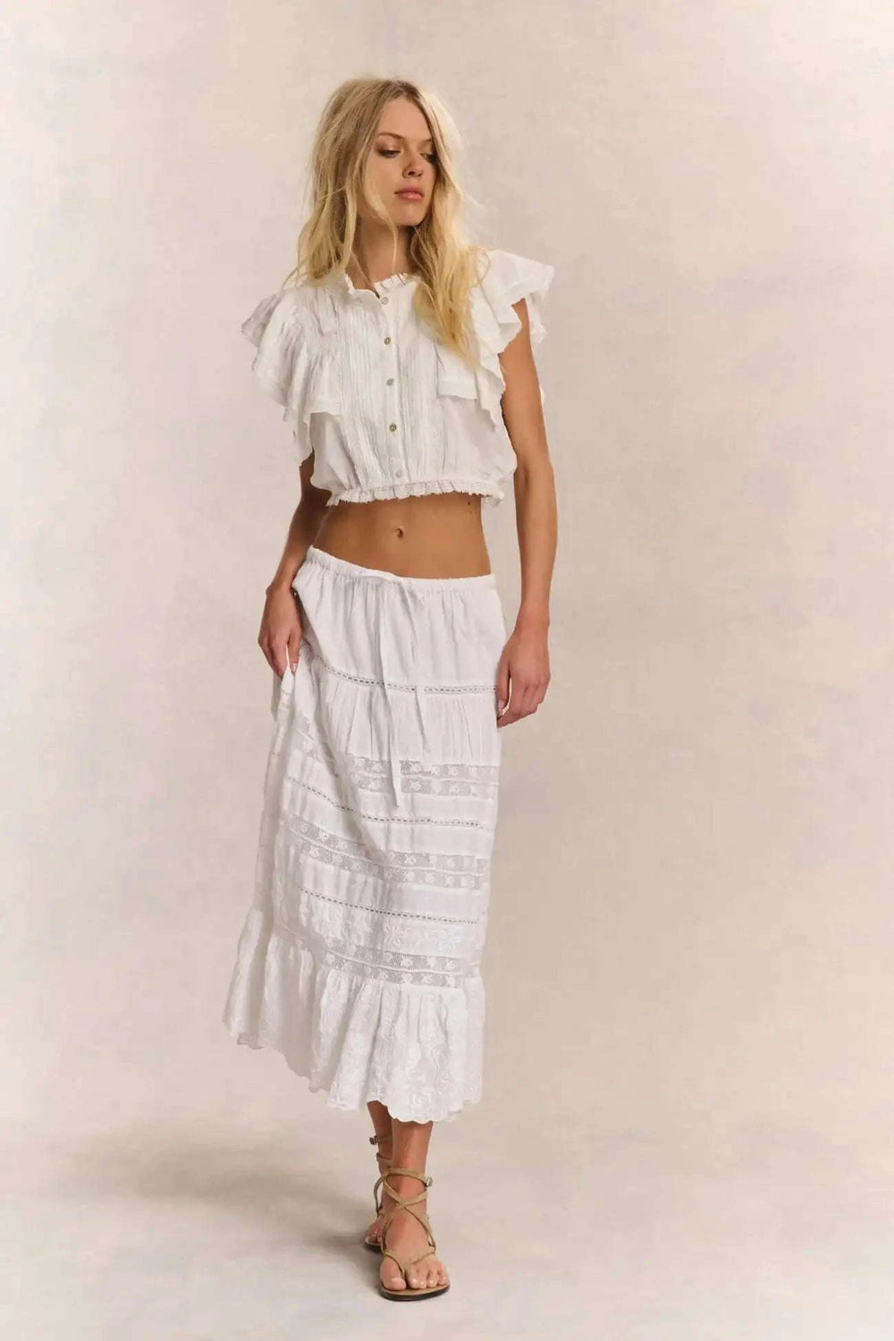 Love Shack Fancy Donna Skirt Skipper & Scout 