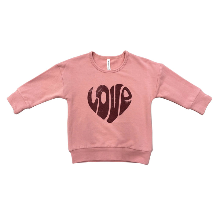 babysprouts Love Heart Drop Shoulder Pullover