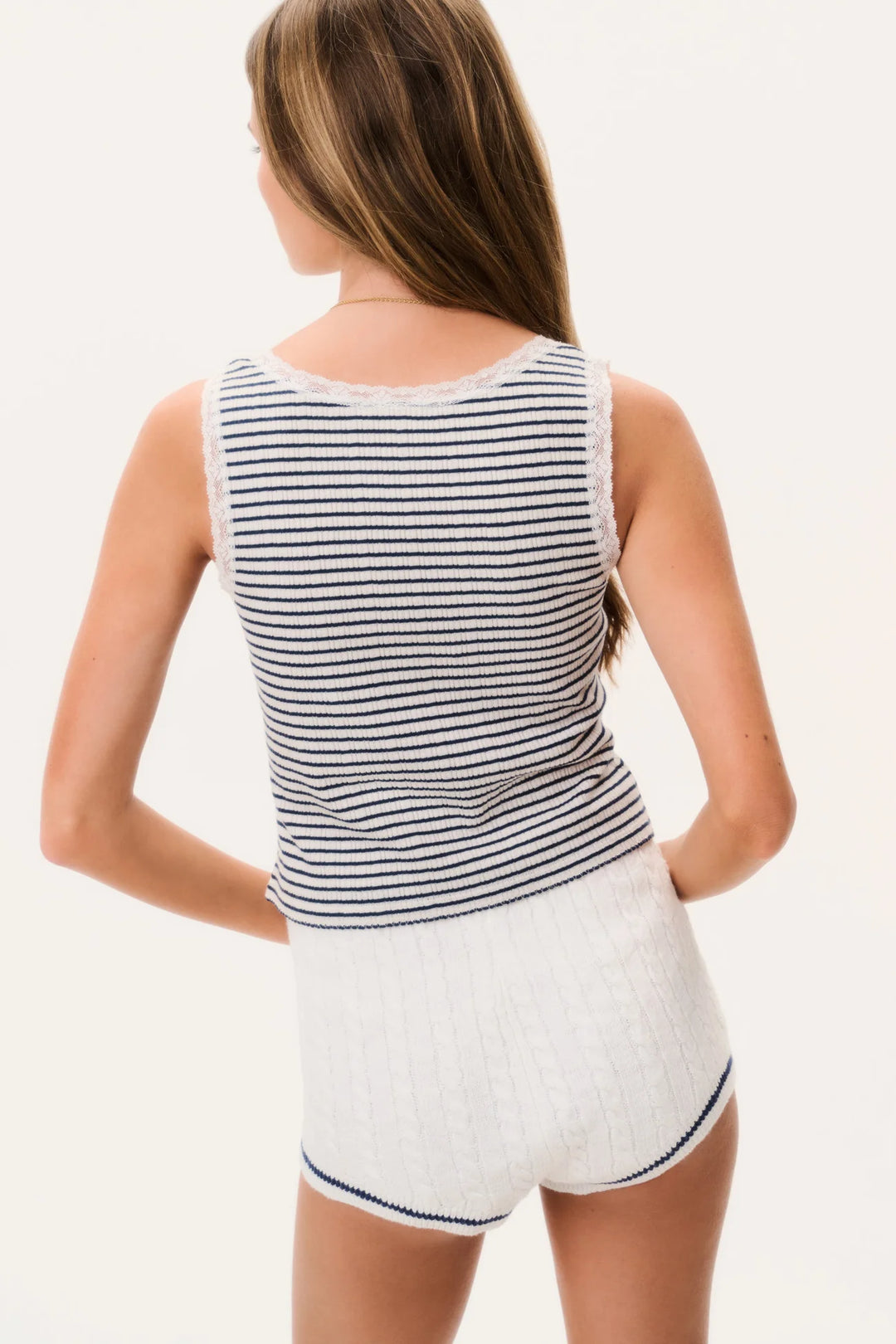 Love Shack Fancy Elenabell Striped Tank