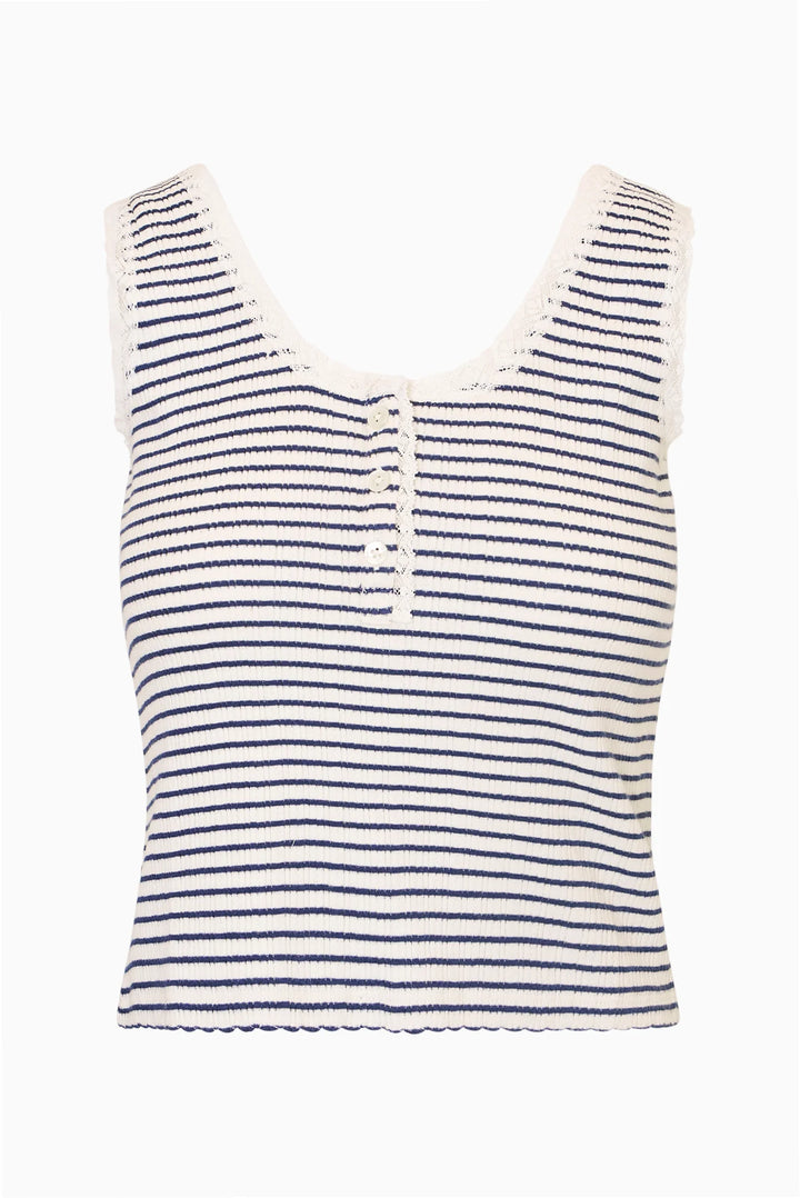 Love Shack Fancy Elenabell Striped Tank