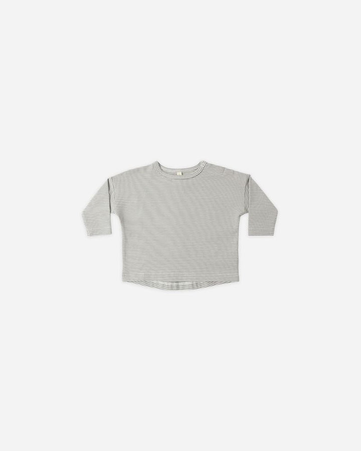 Quincy Mae Micro Stripe LS Tee/Drawstring Pant SET