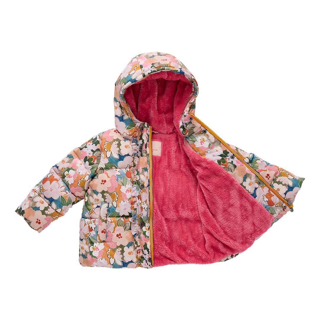 Pink Chicken Pete Puffer Jacket Skipper & Scout 