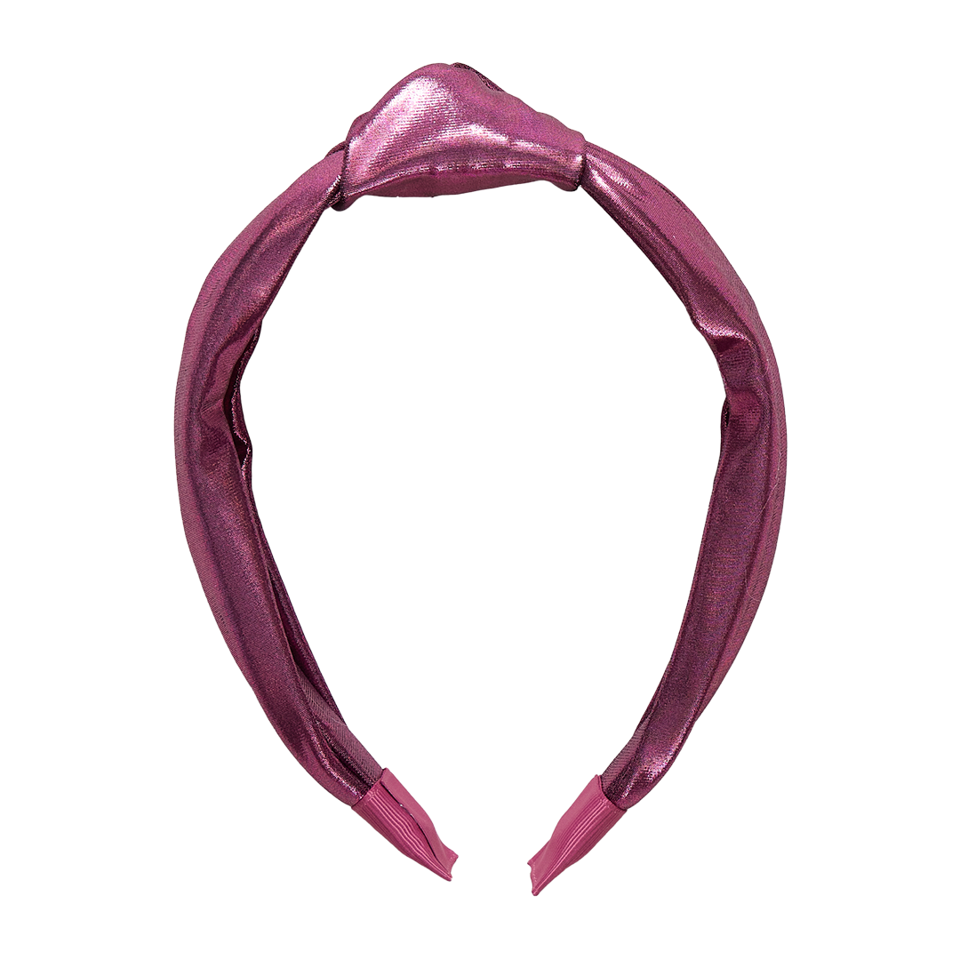 Pink Chicken Lame Holly Headband Skipper & Scout 