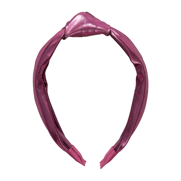 Pink Chicken Lame Holly Headband Skipper & Scout 