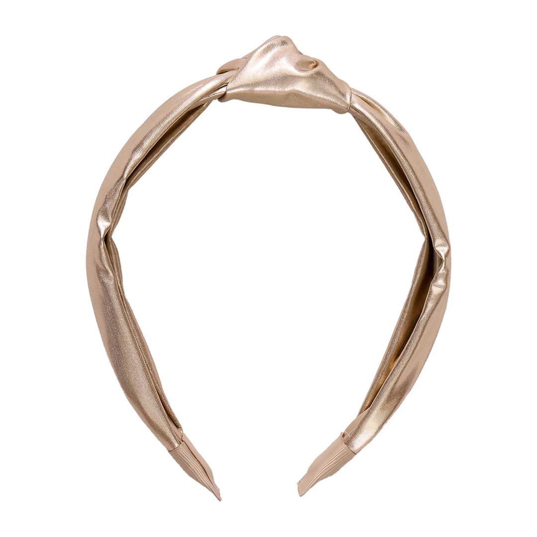 Pink Chicken Lame Holly Headband Skipper & Scout 