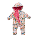 Pink Chicken Baby Girls Ruffle Snowsuit