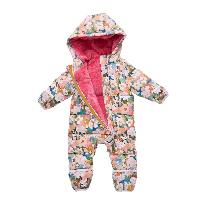 Pink Chicken Baby Girls Ruffle Snowsuit Skipper & Scout 