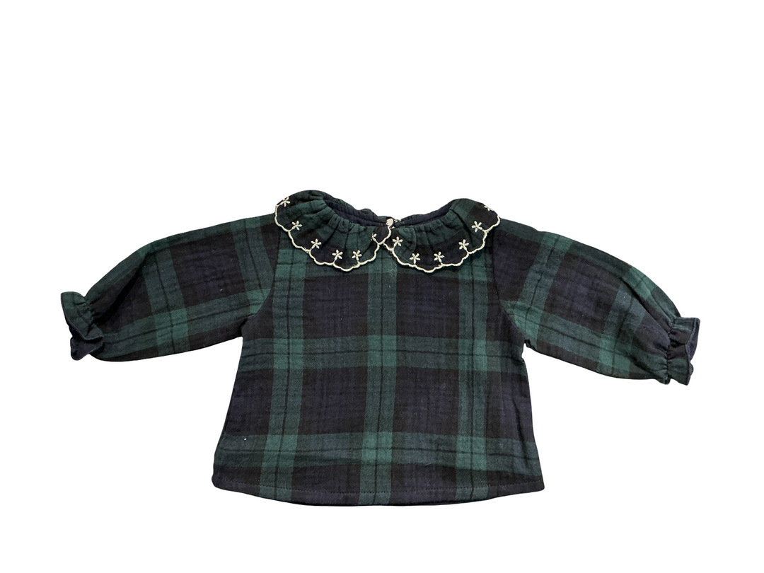 Snug Plaid Blouse w Collar Skipper & Scout 