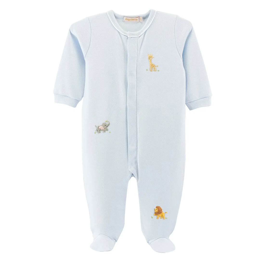 Baby Club Chic Safari Adventure Footie w/ Piping Skipper & Scout 