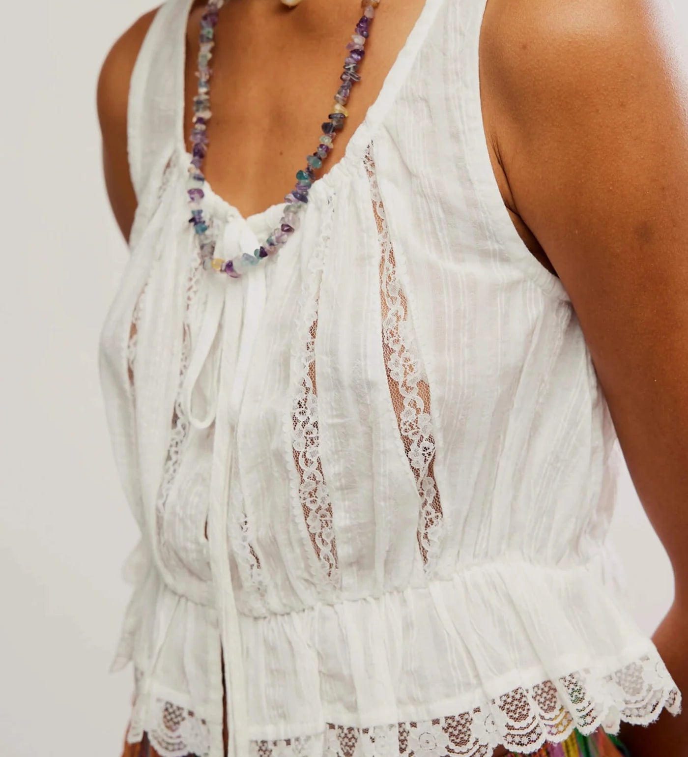 Free People Alana Lace Tank