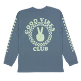 Tiny Whales Good Vibes Club LS Tee