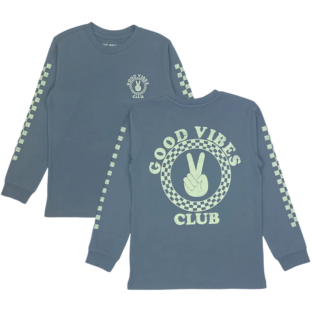 Tiny Whales Good Vibes Club LS Tee Skipper & Scout 
