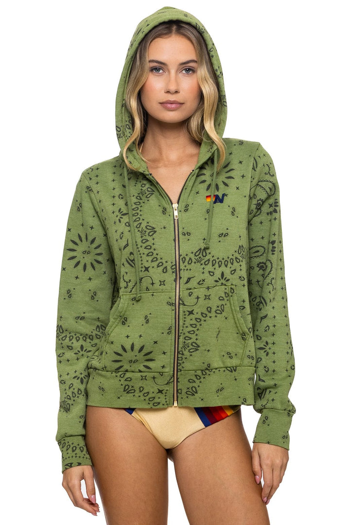 Aviator Nation Bandana Zip Hoodie
