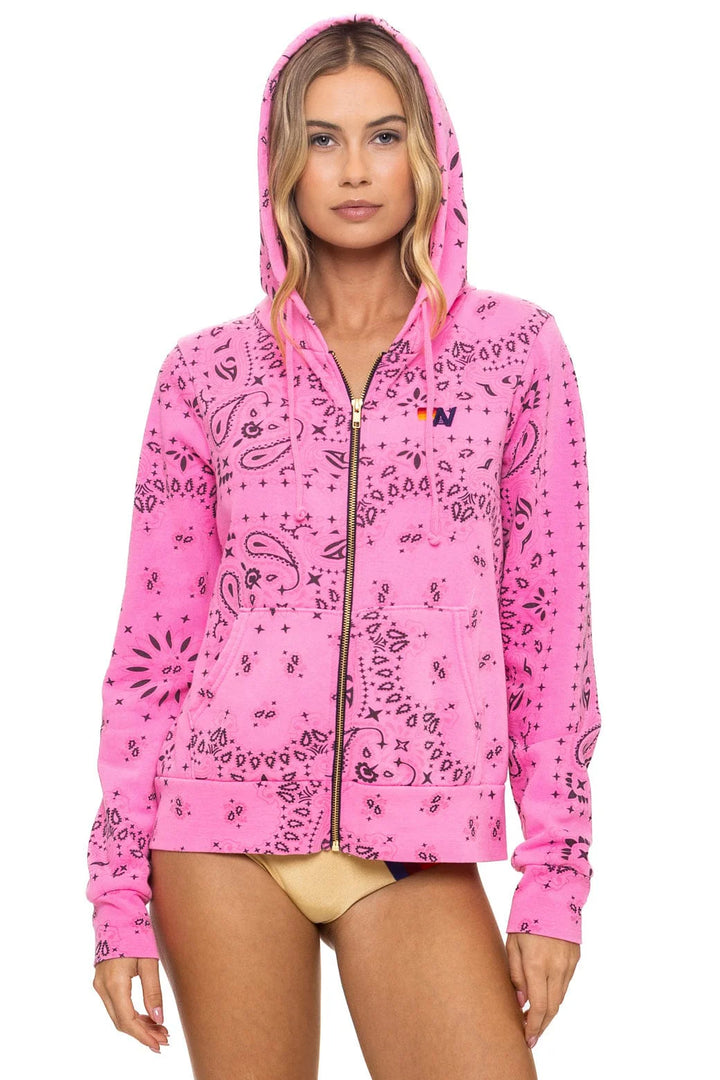 Aviator Nation Bandana Zip Hoodie