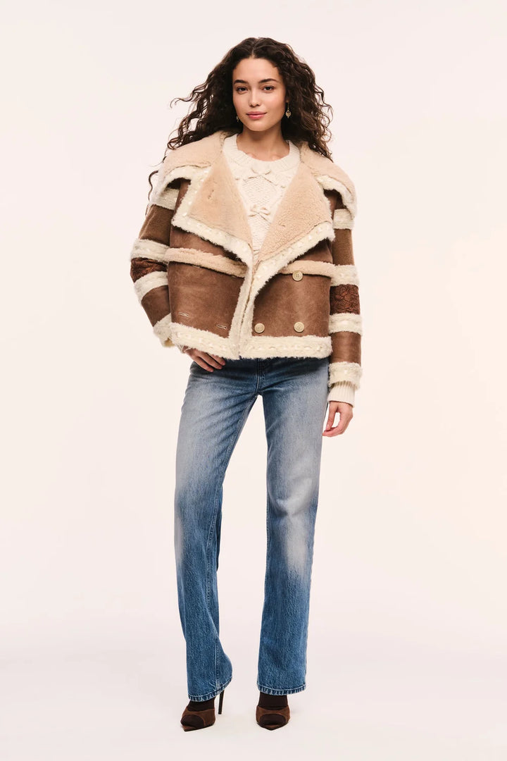 Love Shack Fancy Lirielle Shearling Coat