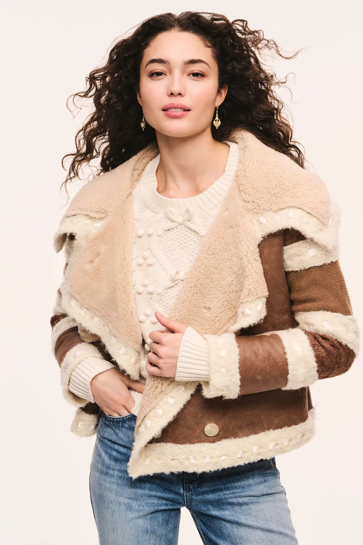 Love Shack Fancy Lirielle Shearling Coat