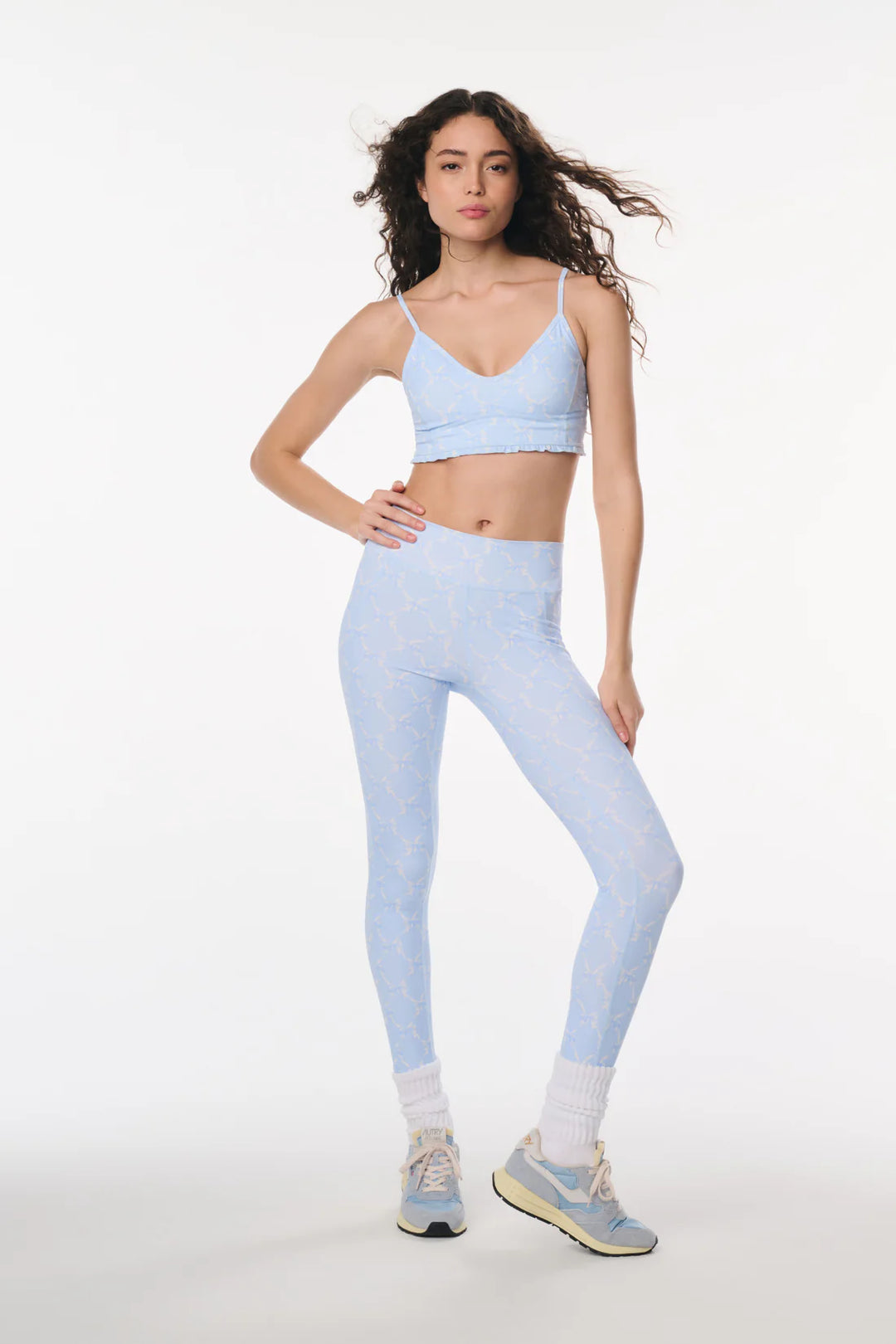 Love Shack Fancy Kimi Bow Print Leggings