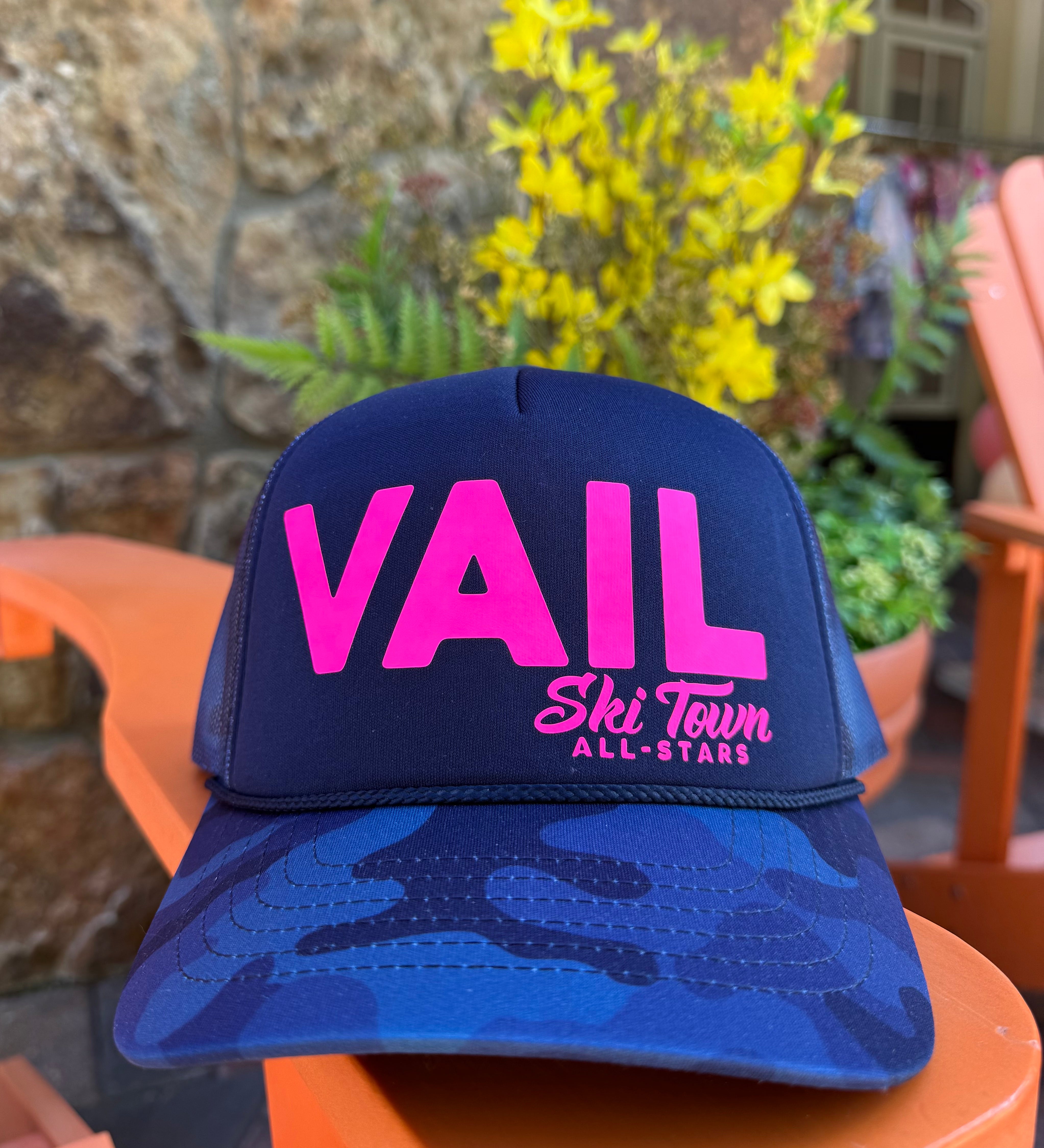 Ski Town All-Stars Adult Trucker Vail
