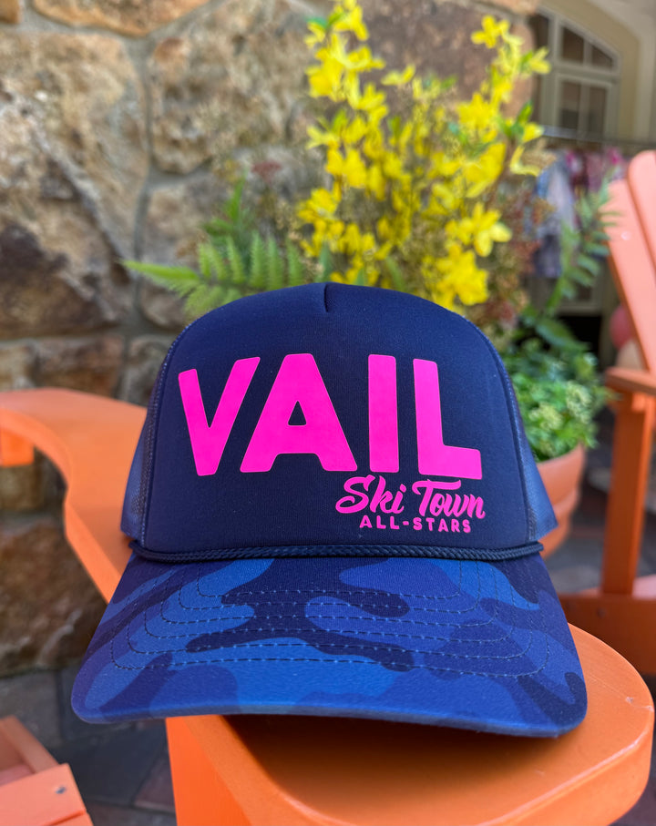 Ski Town All-Stars Adult Trucker Vail