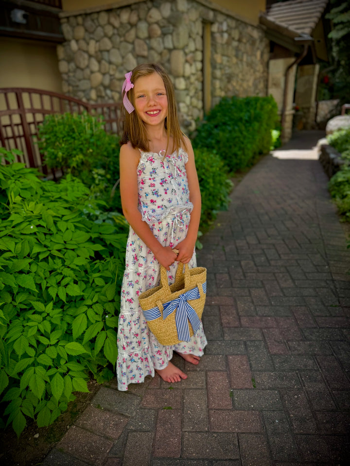 FBZ Sara Floral Print Maxi Skirt