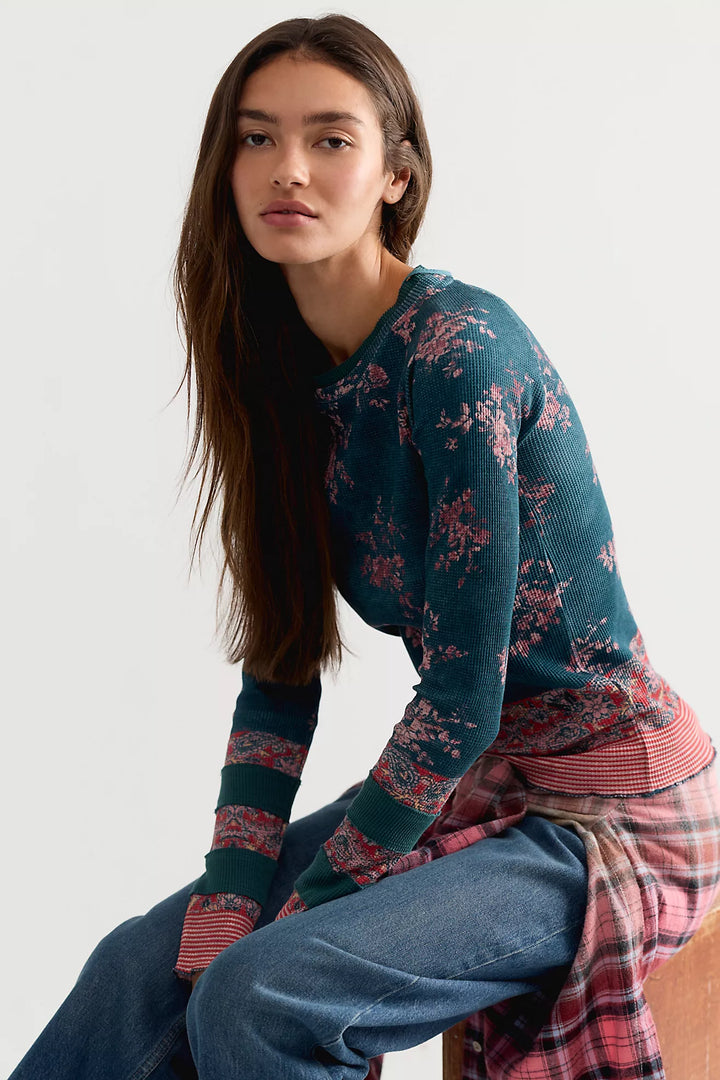 Free People Easy Does It Printed Tee
