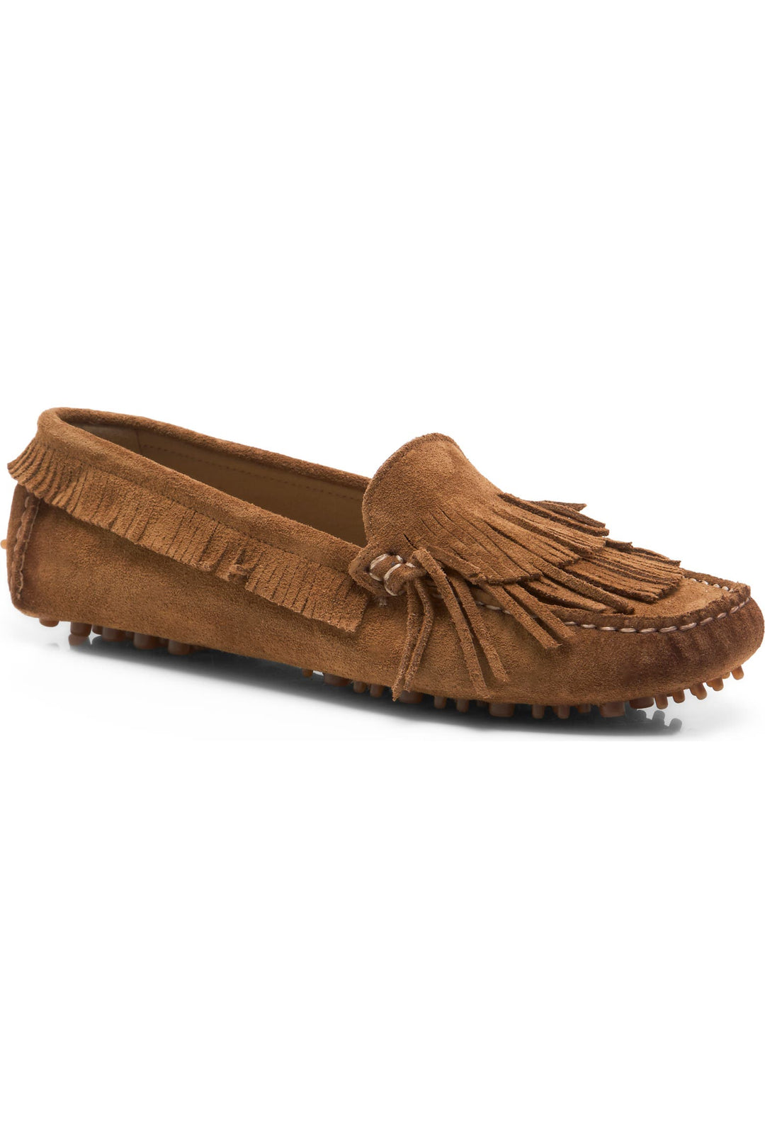 Free People Freddie Fringe Suede Driving Shoe