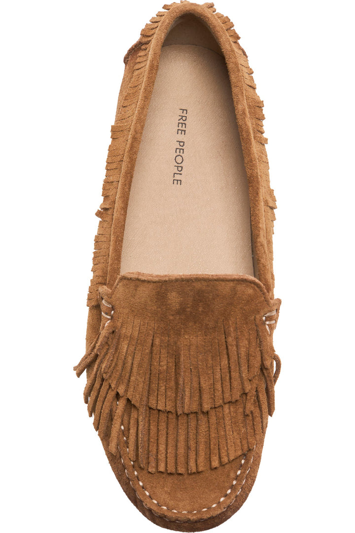 Free People Freddie Fringe Suede Driving Shoe
