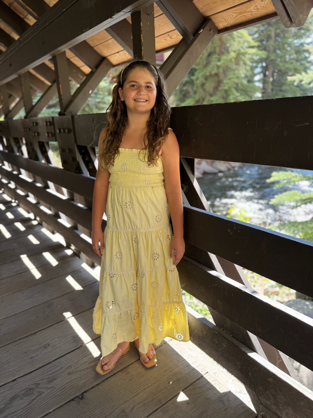 FBZ Eyelet Maxi Dress