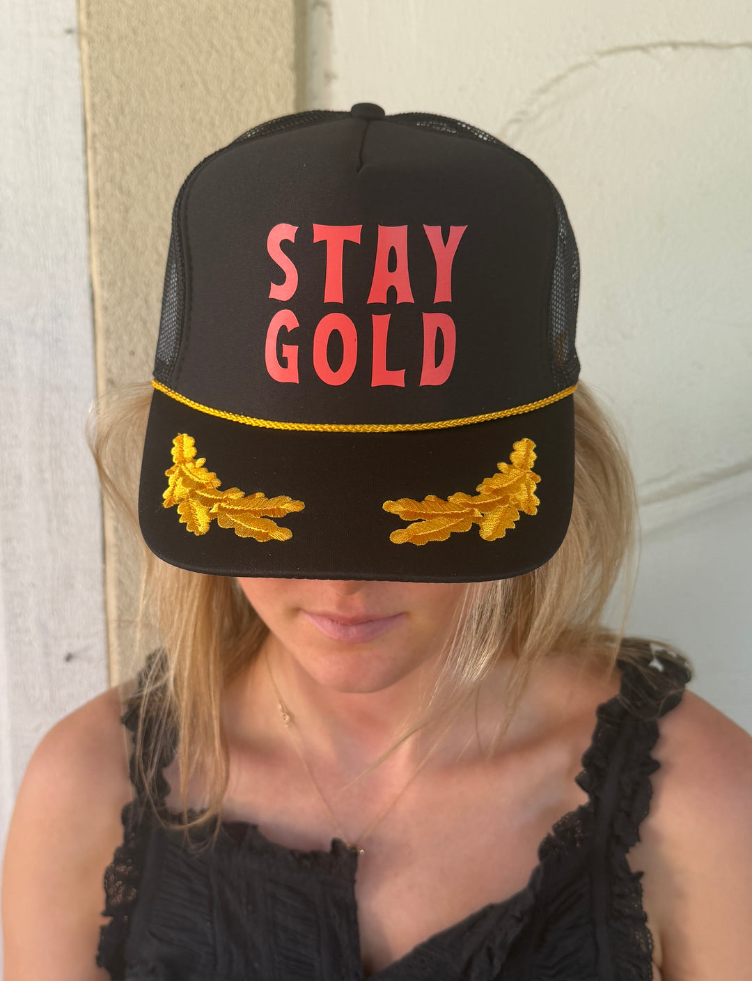 Arnie & Olive Adult "Stay Gold" Trucker Hat
